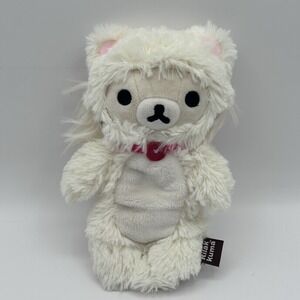 Korilakkuma San-X Original White Fluffy Cat Costume Plush Stuffed Collector 7"